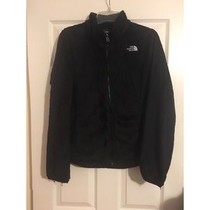 Black fuzzy North Face Fleece